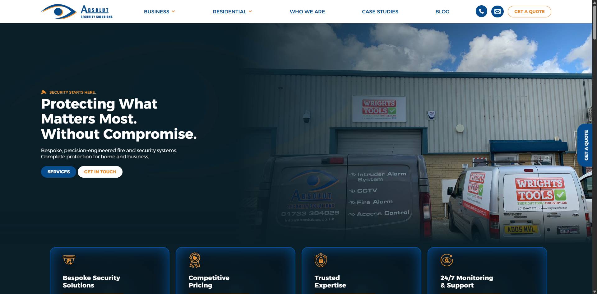 Absolut Security homepage placeholder