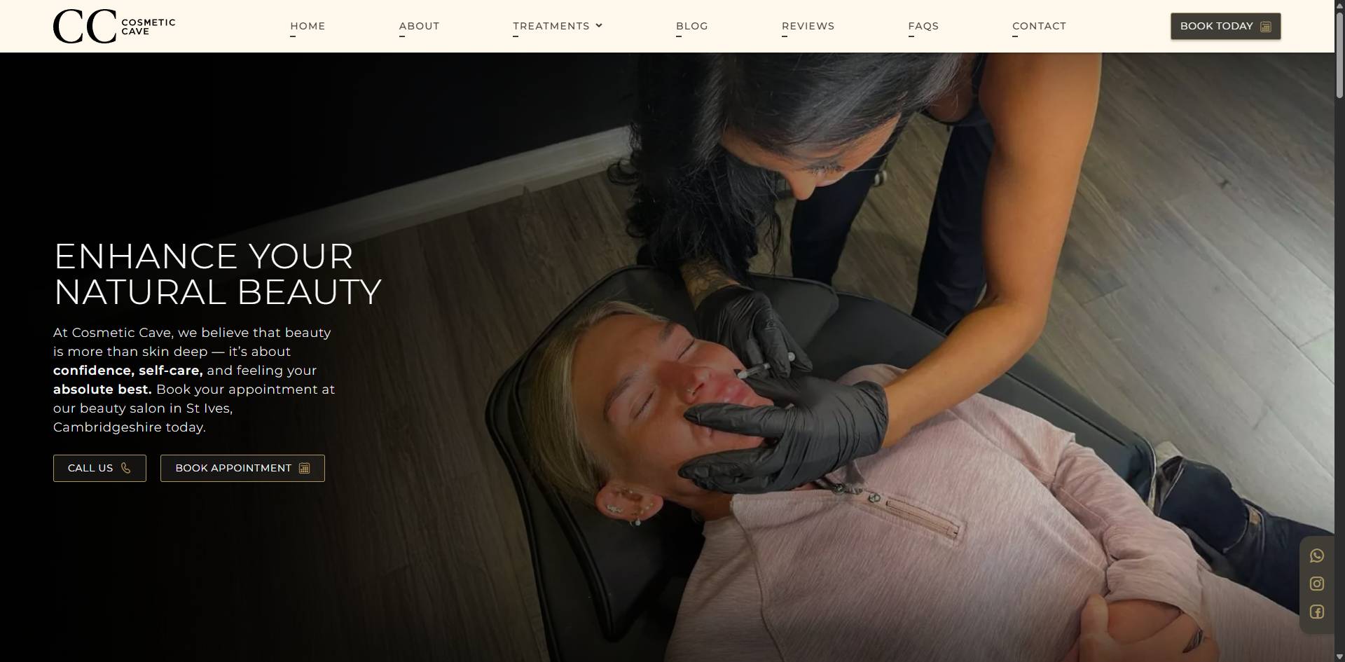 Cosmetic Cave homepage placeholder