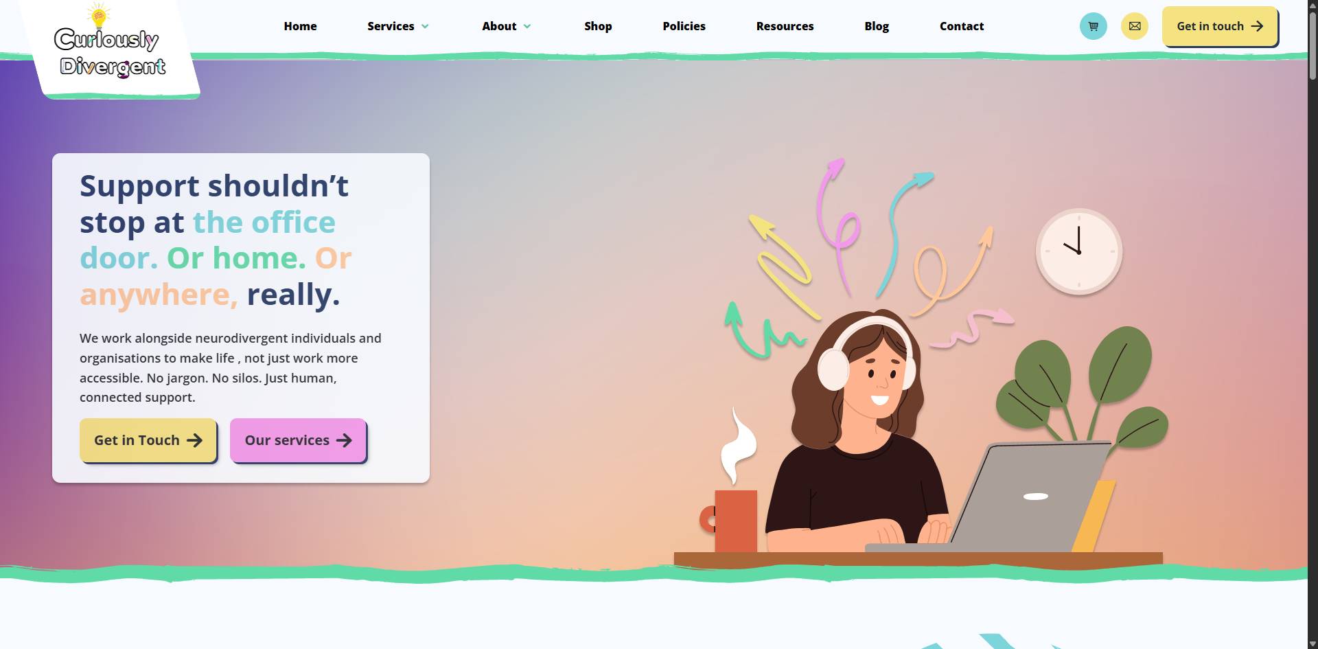 Curiously Divergent homepage placeholder