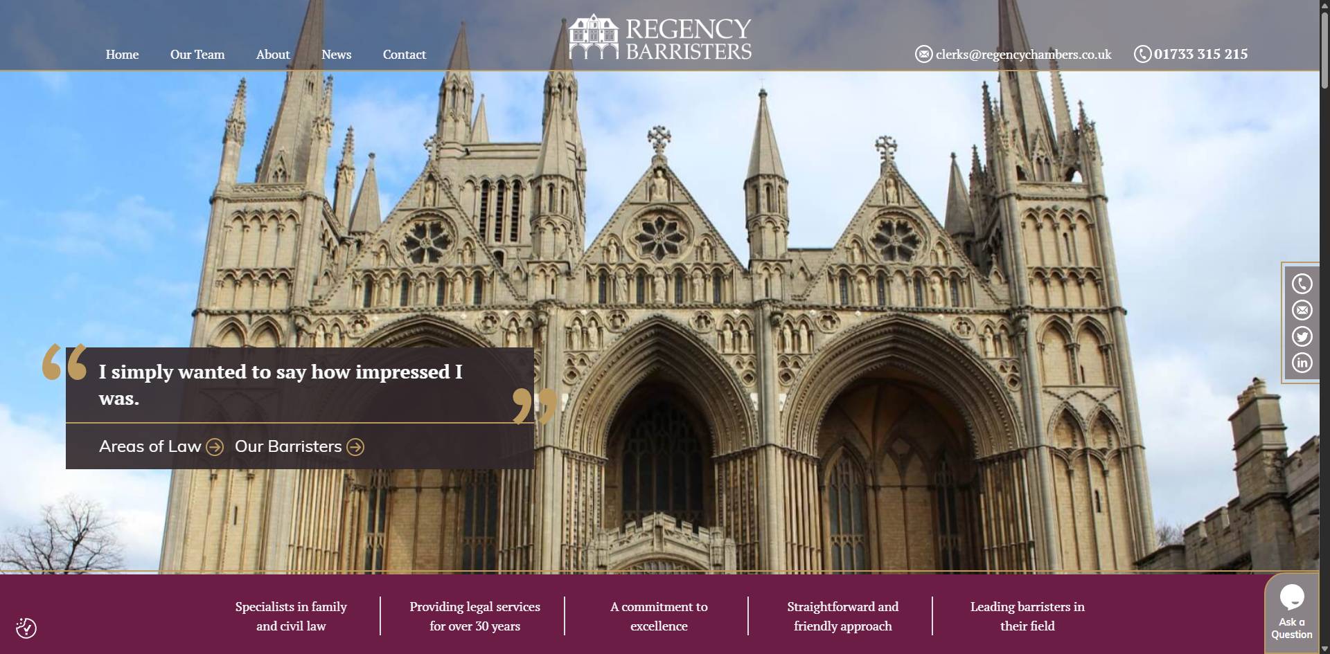 Regency Chambers homepage placeholder