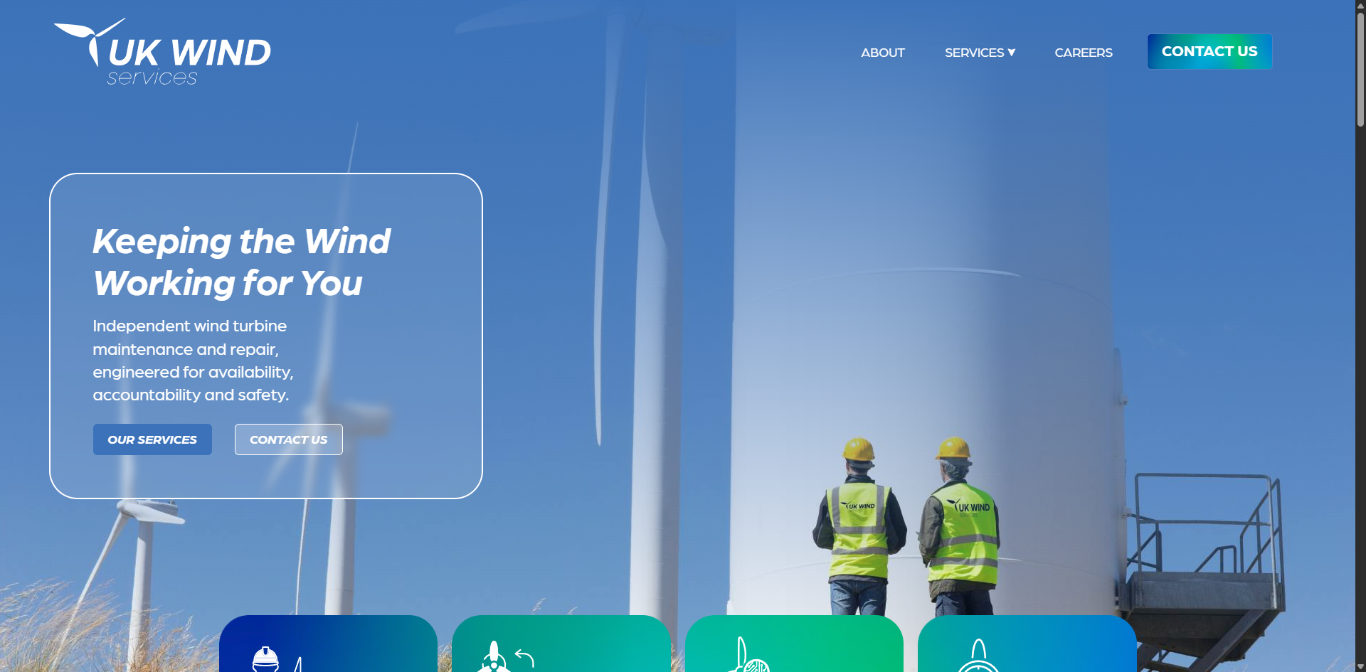 UK Wind Services homepage placeholder